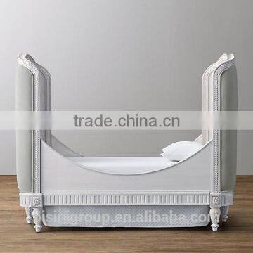 American Style Elegant Cot Baby Bed, New Classical Solid Wood Baby Crib photo-5