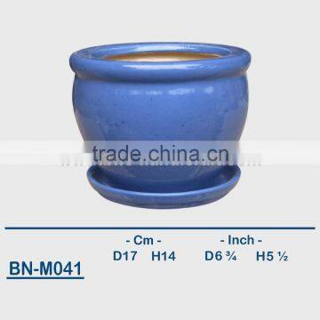 Vietnamese Ceramic Glazed Mini Flower Pot BN-M038 photo-3