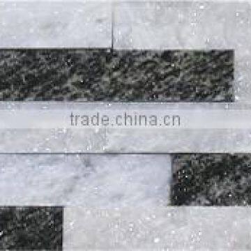 FSSW-361 White And Green Quartz Wall Cladding Materials