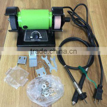 75mm 3in 150w Power Jewelry Mini Bench Grinder Machine Flexible Shaft Grinder Electric Hobby Modeling Tools photo-5
