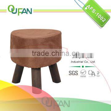 Oufan kids fabric personalised wooden stool AFS-1002