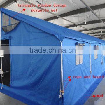 Professional factory production of relief tents