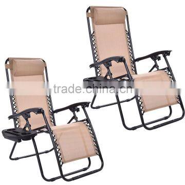 Classic Steel Tube Folding Adjustable Zero Gravity Chair photo-3