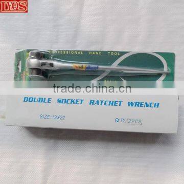 Double Sockets 19mm 22mm Ratchet Wrench Podger Spanner photo-6