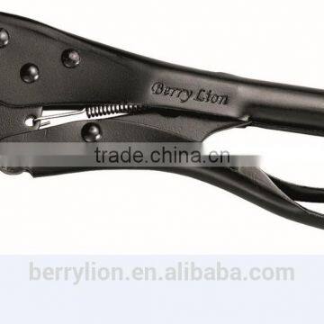Berrylion Chorme Plated Black Flat Nose Locking Pliers 10"/250mm High Qualtiy lock plier
