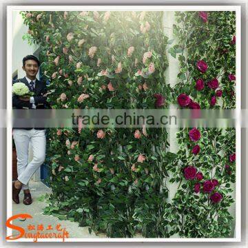 2016 Artificial Rose Flower Walls Silk Decoration Wall Background photo-5