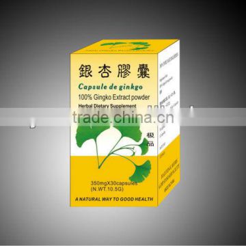 Chinese herbal ginkgo biloba capsule,ginkgo biloba extract powder capsule