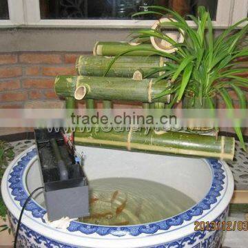 Custom green bamboo garden water fountains /water spouts