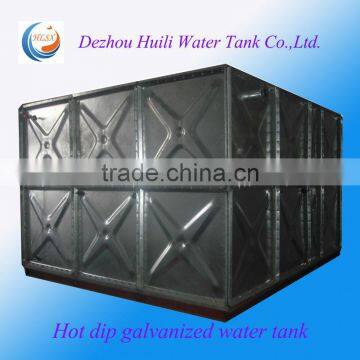 Hot dip galvanized water tank with high quality made in Huili