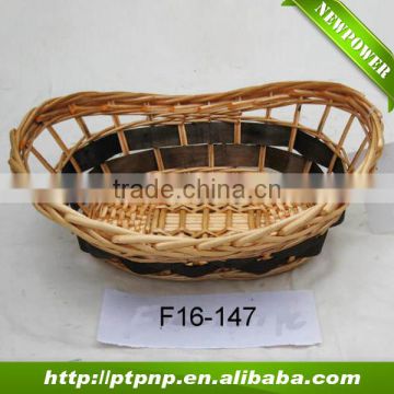 Cheap Handmade oval fruit wicker Basket