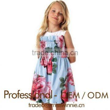 girls frocks dresses, dresses,casual one piece dress in floral print