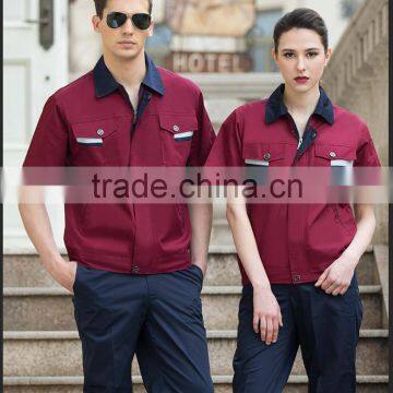 Summer Short Sleeve Worker Sets Uniform Labor Insurance Clothing photo-3