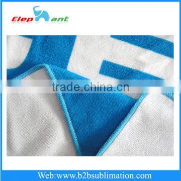 Solid color printing water absorbent reusable microfiber beach towel