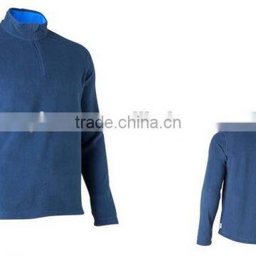 Simple Casual Mens Pullover Winter Jackets Half Zip Polar Fleece Jacket