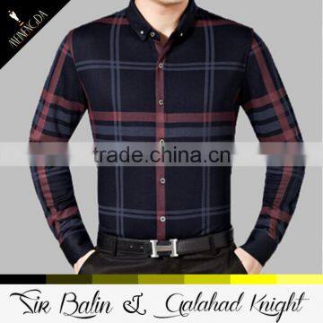 Garments Producers Wholesale Factory Price Plaid Casual Flash Georgette Shirt Designs for Men photo-2