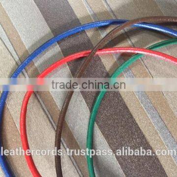 Genuine and Real Round Round Leather Cord