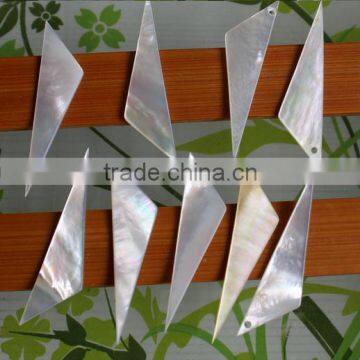 Quality Natural Triangel White Shell Charms Diy Triangel White Shell Jewelry Accessories for 2016 photo-3