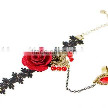 American Export Antique Flower Design Bracelet and Ring Sets Bride Jewelry Set photo-2