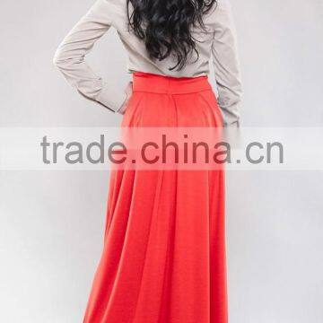 Elegant Business Woman Maxi Skirt Wholesale Ladies Office Long Skirts photo-3
