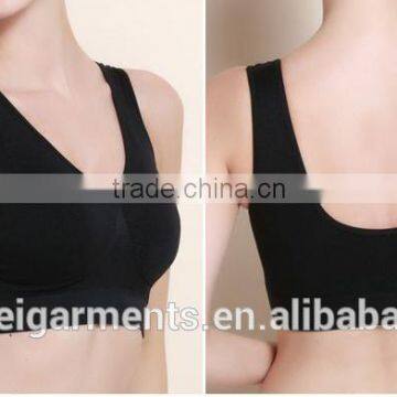 Nylon/spandex Dry Fit Womens Gym Wear, Sport Wear, Fitness Wear Ladies Sexy Yoga Bra photo-2