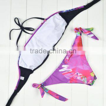 Polyester Bikini Different Size for Choice & Padded Blue Girls Swimwear 59377 photo-2