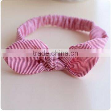 Printed Bow Tie Cotton Fabric Baby Headband photo-3