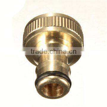 3/4 Solid Brass Threaded Tap Garden Hose Connect Adaptor Tap Snap Fitting Pipe photo-5