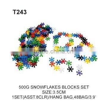 500 g Plastic Tang Han Button Shape Building Blocks Educational Toy