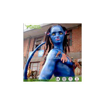 Amusement Park Decoration Life Size Fiberglass Statue of Avatar