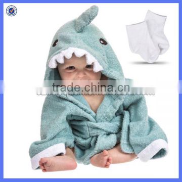 Wholesale cotton velour hooded bath towels for children