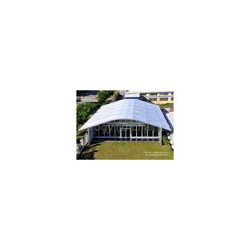 Arch Large White Tent With Glass Wallss And Doors For Elegant multiply Outdoor Events