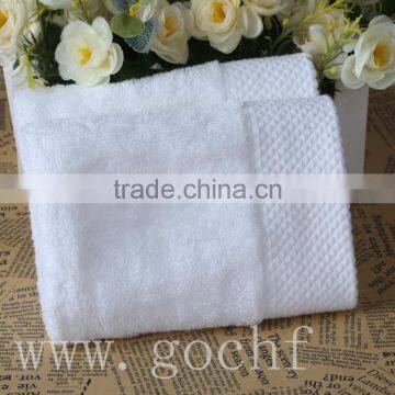 White Diamond Banded Facecloth Flannel Face Towel photo-2