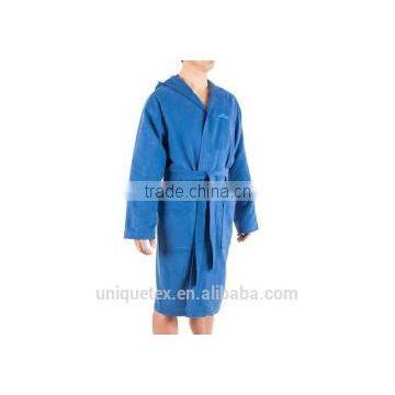 Super Soft Print Bathrobe,suede Bathrobe,mens Hooded Bathrobe