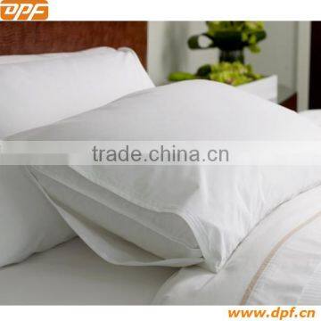 Hotel pillow protector with zipper