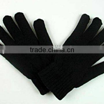 black winter touch glove