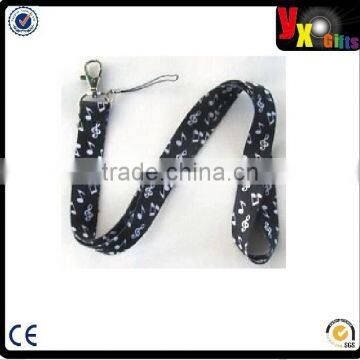 Music Notes Lanyard Keychain