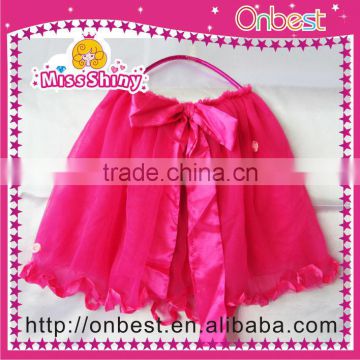 Hot selling beautiful pink bow cake/ ballet /petty skirt/ tutu /dress 3 layer color wholesale.