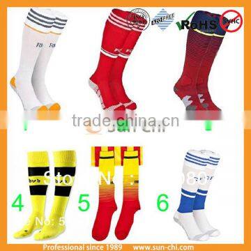 advertising fashional knee high sock promotional soccer sock