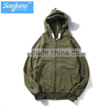 Wholesale Zip up Neck Button Hoodie Manufacturer photo-5