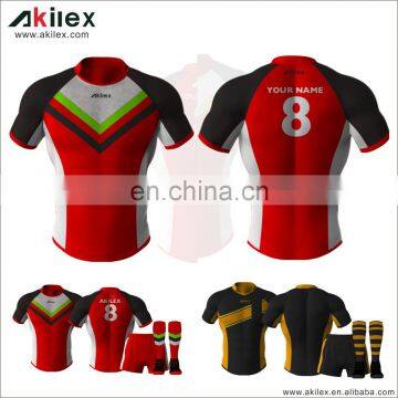 2016 wholesale custom rugby jersey with sublimation