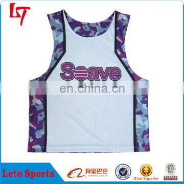 Wholesale mesh cool camo reversible lacrosse tank top jersey