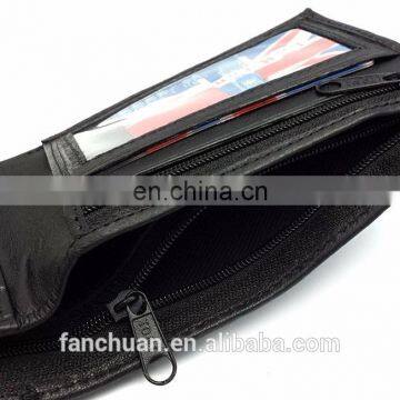 Rfid Blocking Mens Designer Soft Leather Wallet With Large Zip Coin Pocket/Pouch photo-4