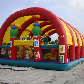 Inflatable bouncer with ten,Inflatable castle,Inflatable jump,Inflatable trampoline, Ourtdoor playground equipment toy