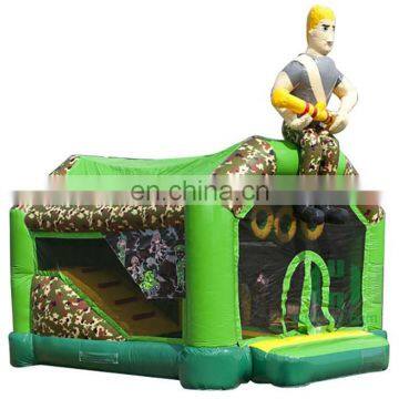 HI Hot sales military themed air Inflatables used commercial pvc