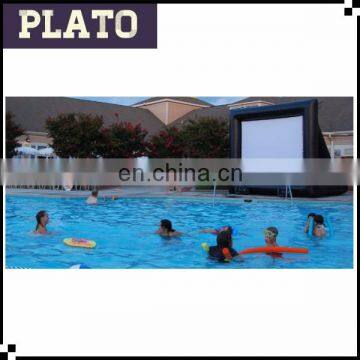 swimming pool event rental waterproof giant inflatable movie screen