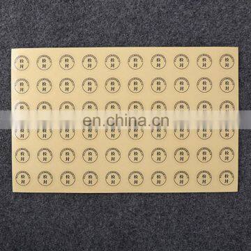 Customized Transparent Kraft Paper Color Printing Logo Self Adhesive Stickers,Check Seal Logo Printing Label photo-2