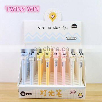 New design promotional pretty stationery products school personalised Advertising animal plastic ink pens with custom logo