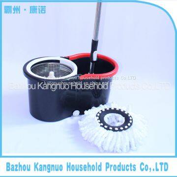 Environment-friendly carbon fiber magic cleaning mop with stainless steel bucket