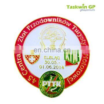 Custom Medal Coin Glod Metal Custom Pin Badge With Pin Strap photo-2