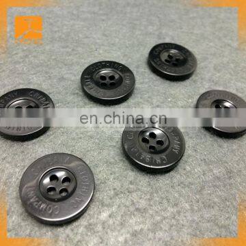 round clear 4 hole custom made plastic button for garment